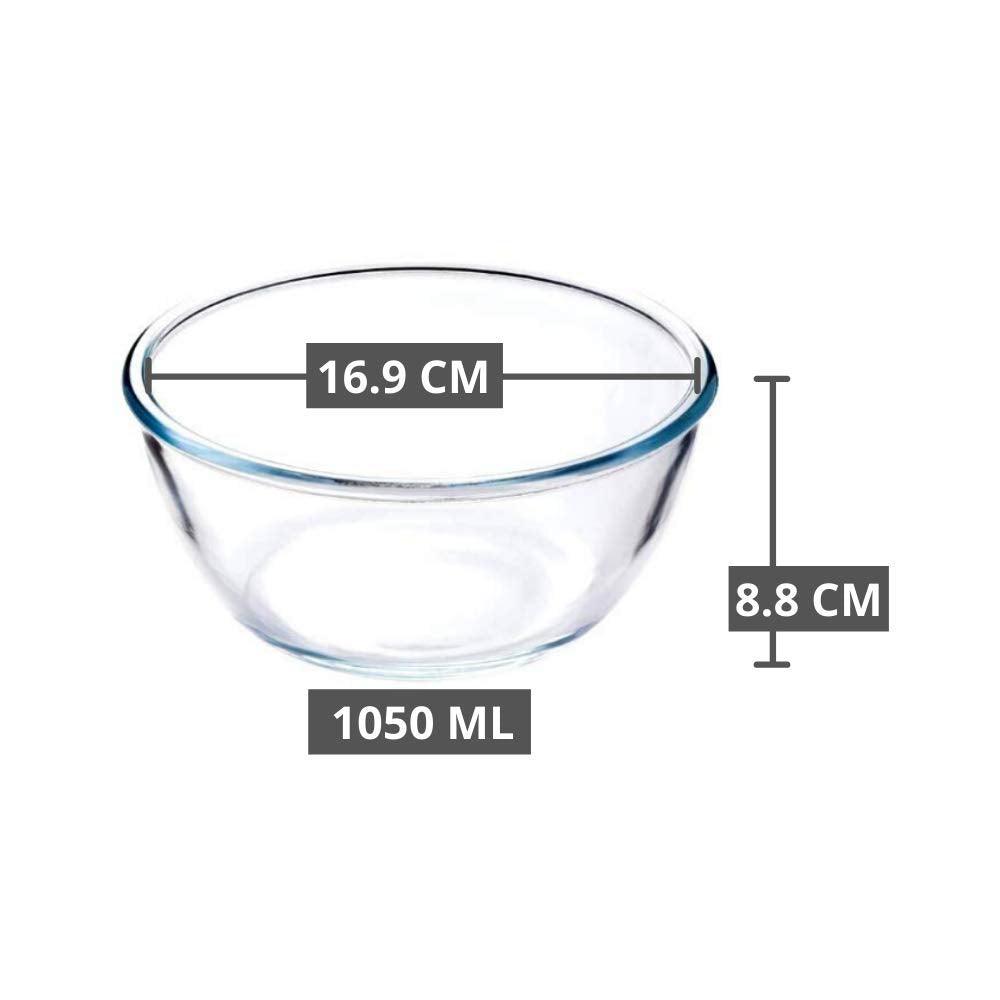 Glass All-Purpose Mixing Bowls | 400ml |  Set of 2