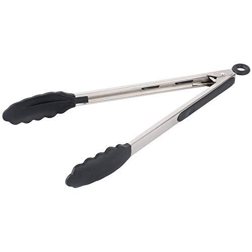 Silicone Food Tongs with Grip Handle | 12 Inches