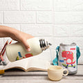 Kids Thermos Flask Vacuum Insulated Steel Hot & Cold Water Bottle With Bag | 550ML