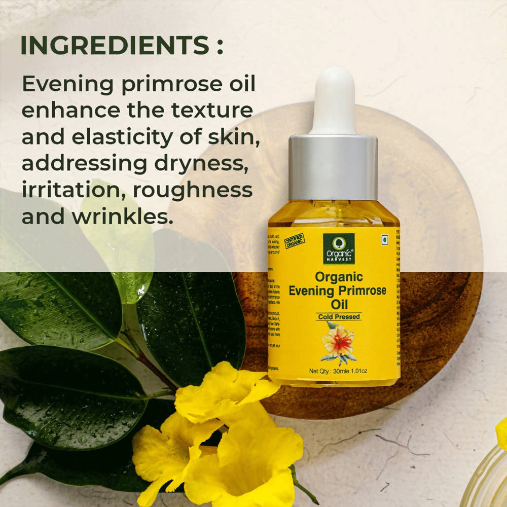 Organic Harvest Cold Pressed Organic Evening Primrose Oil - 30 ml