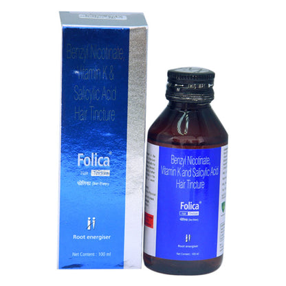 Folica Hair Tincture with Benzyl Nicotinate Vitamin K & Salicylic Acid - 100 ml