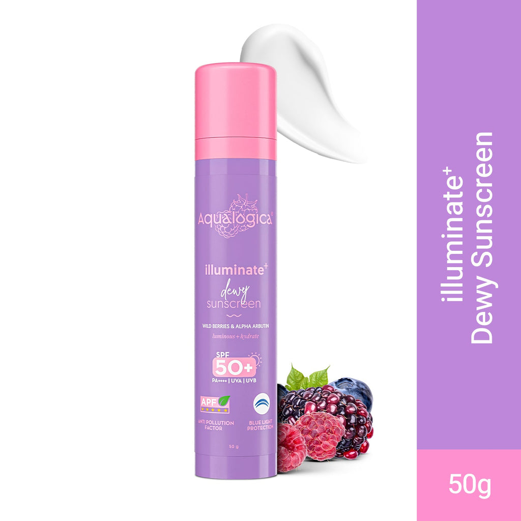 Aqualogica Illuminate+ Dewy Sunscreen SPF 50+ PA++++ - 50 gms