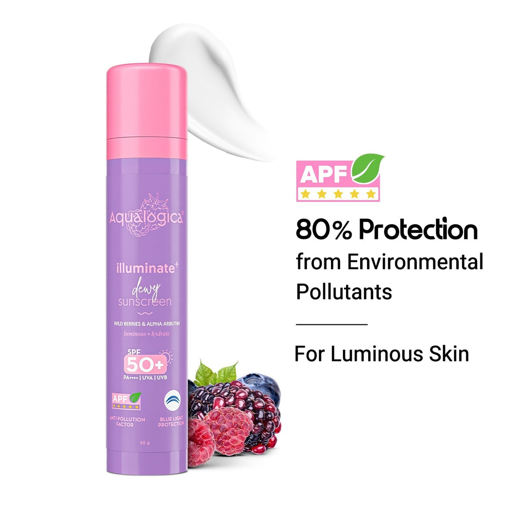 Aqualogica Illuminate+ Dewy Sunscreen SPF 50+ PA++++ - 50 gms