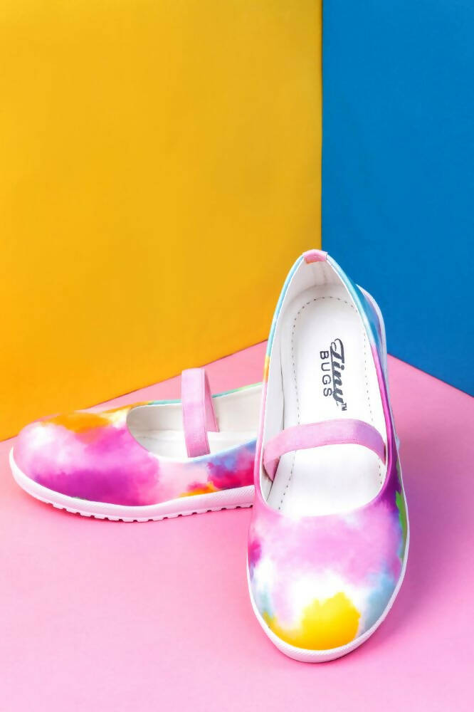 Tiny Bugs Girls Prited Flat Causal Wear Ballerinas - Multi Color