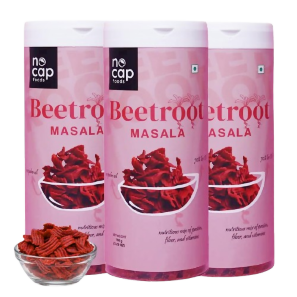 Nocap foods Zero Guilt Healthy Chips - Beetroot Masala