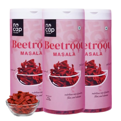 Nocap foods Zero Guilt Healthy Chips - Beetroot Masala