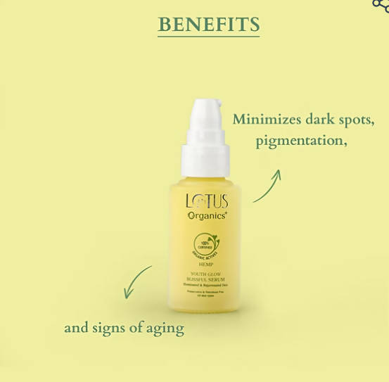 Lotus Organics+ Hemp Youth Glow Blissful Serum