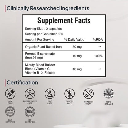 Miduty Organic Blood Builder