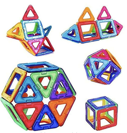 Kipa MagPlay Magnetic Blocks 12 pcs DIY Kids Toy Set Building Educational Toys with Smart Outdoor BagPack for Kids Children Magnetic Blocks for Kids