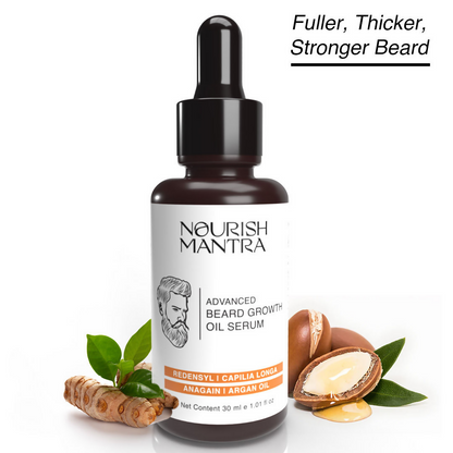 Nourish Mantra Advanced Beard Growth Oil Serum with Redensyl