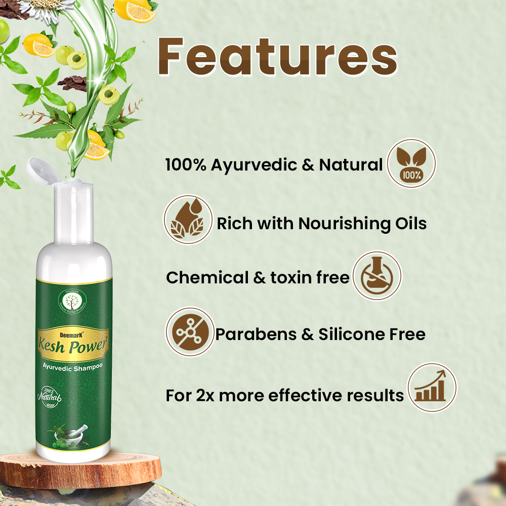 Deemark Kesh Power Ayurvedic Hair Oil & Shampoo for Hair fall
