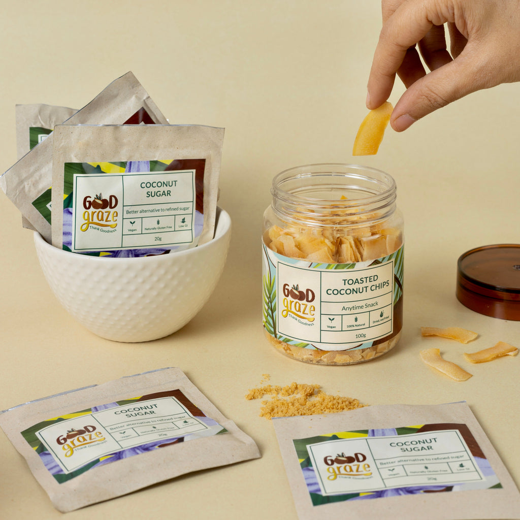 Good Graze First Time Buyer - Coconut Sugar Sachet, Toasted Coconut Chips