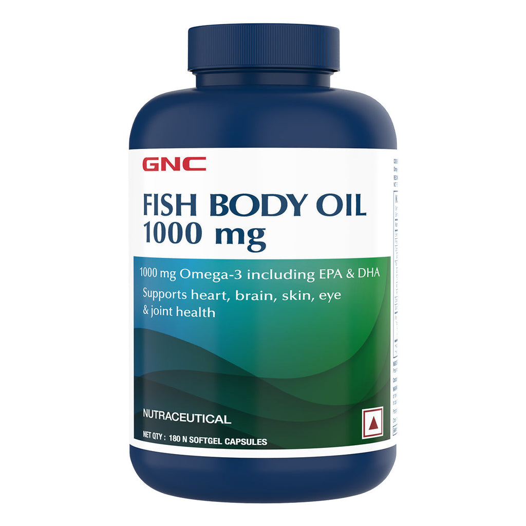 GNC Fish Body Oil Omega-3 Vegetarian Capsules - 60 Caps
