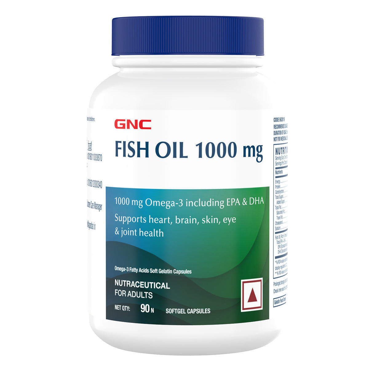 GNC Fish Body Oil Omega-3 Vegetarian Capsules - 60 Caps