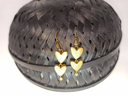 Terracotta Lovely Heart Shaped Hangings-Mehndi Green