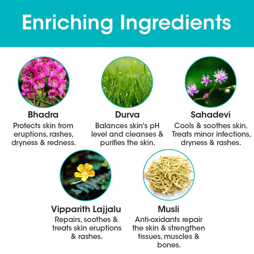 T.A.C - The Ayurveda Co. Dashapushpadi Ayurvedic Baby Body Wash For Cleansing & Nourishing Skin