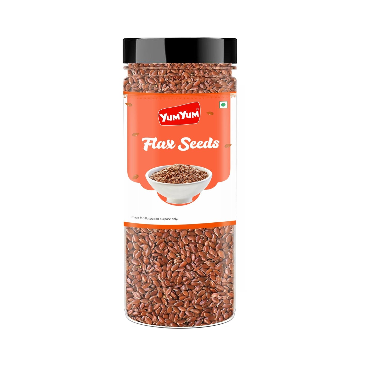 Yum Yum Roasted & Salted Flax Seeds Jar