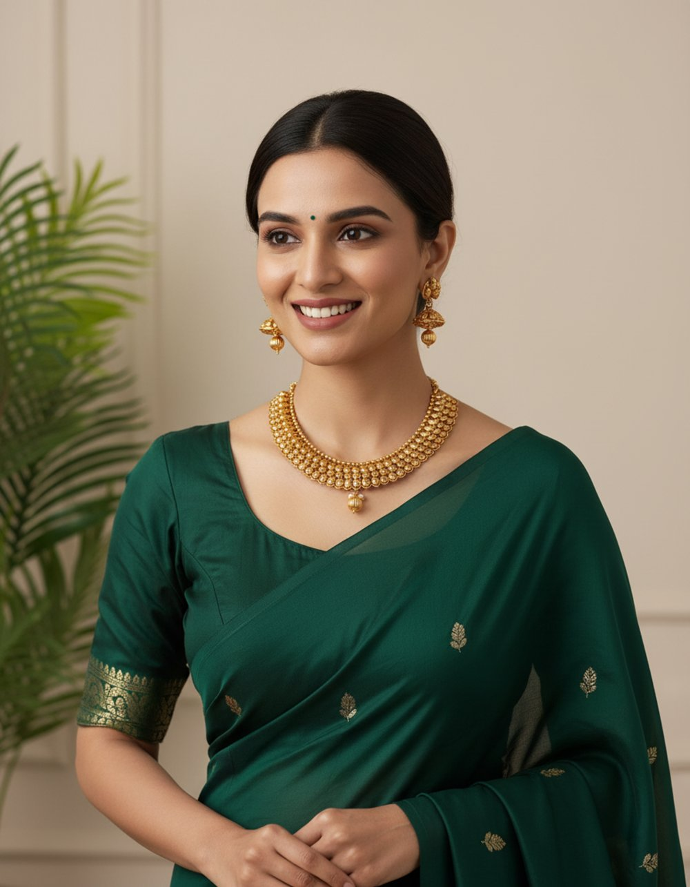 Designer Metallic Necklace Set