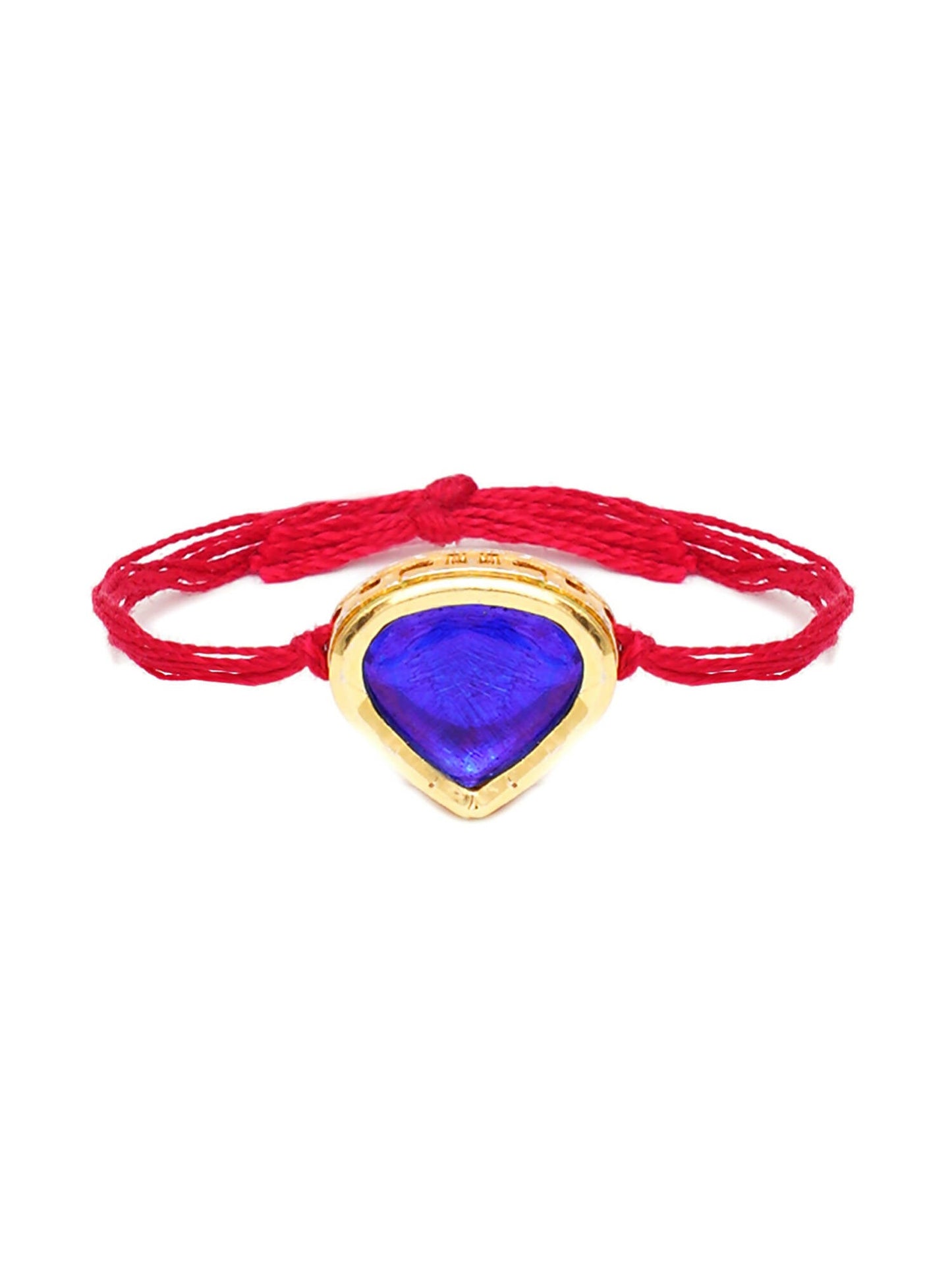 Designer kundan Rakhi - Ruby Raang