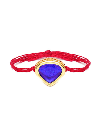 Designer kundan Rakhi - Ruby Raang