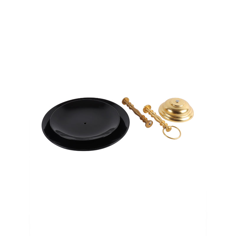 Black Ceramic Double Layer Platter