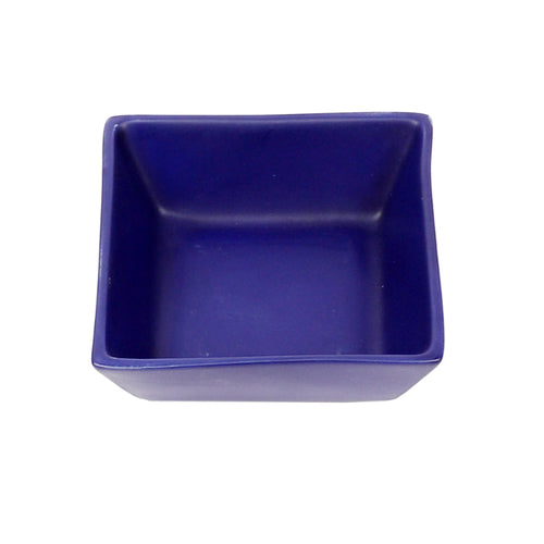 Blue Square Ceramic Snacks Bowl | Set of 3