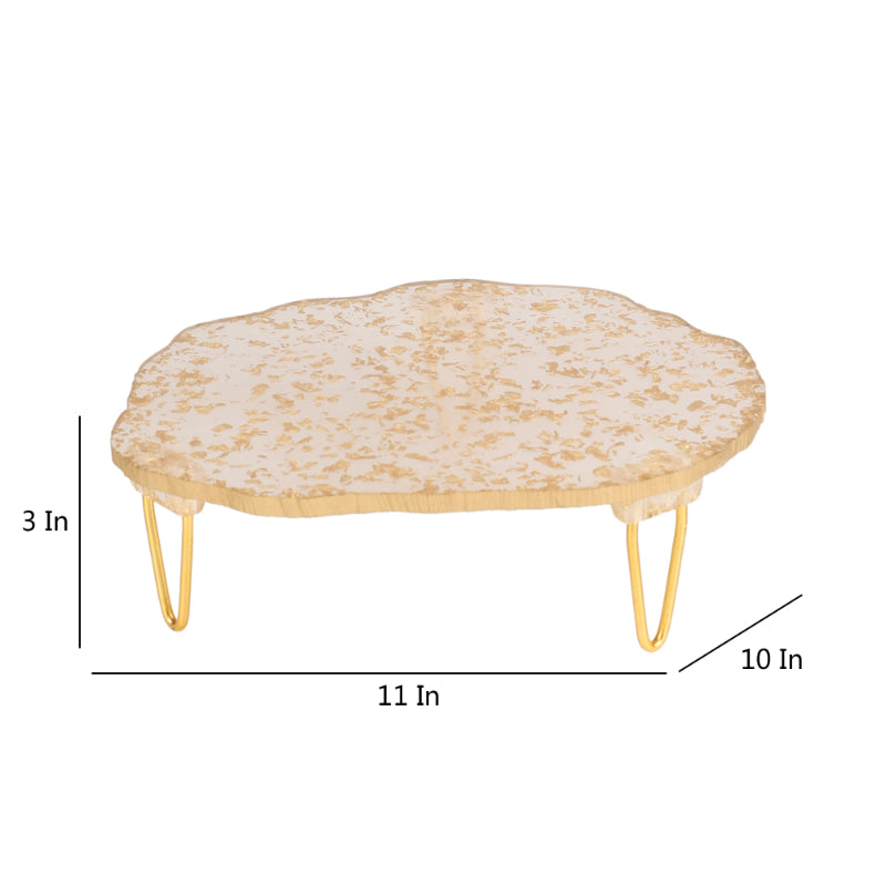 Flex Resin Cake Platter & Server | Set of 2 | Multiple Colors