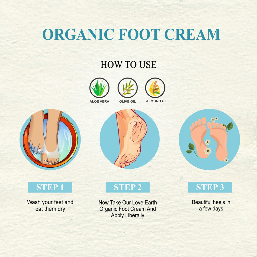 Love Earth Organic Foot Cream - 50 gms