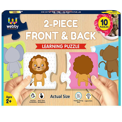 Webby Front Back 2 Piece Learning Pack Jigsaw Puzzle for Kids