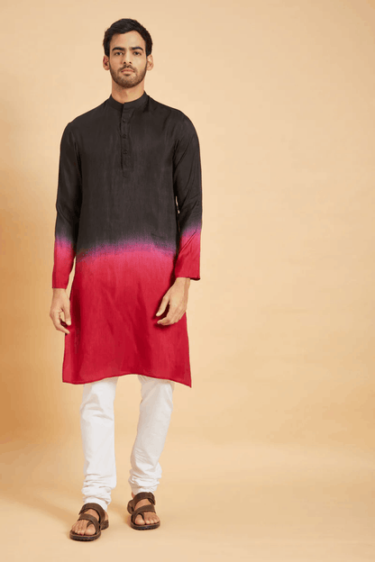 Red Knight Designer Men's Kurta by Hilo Design
