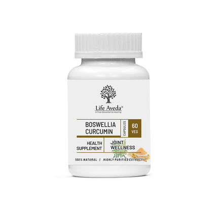 Life Aveda Botanical Boswellia Curcumin Support â€“ 60 Capsules