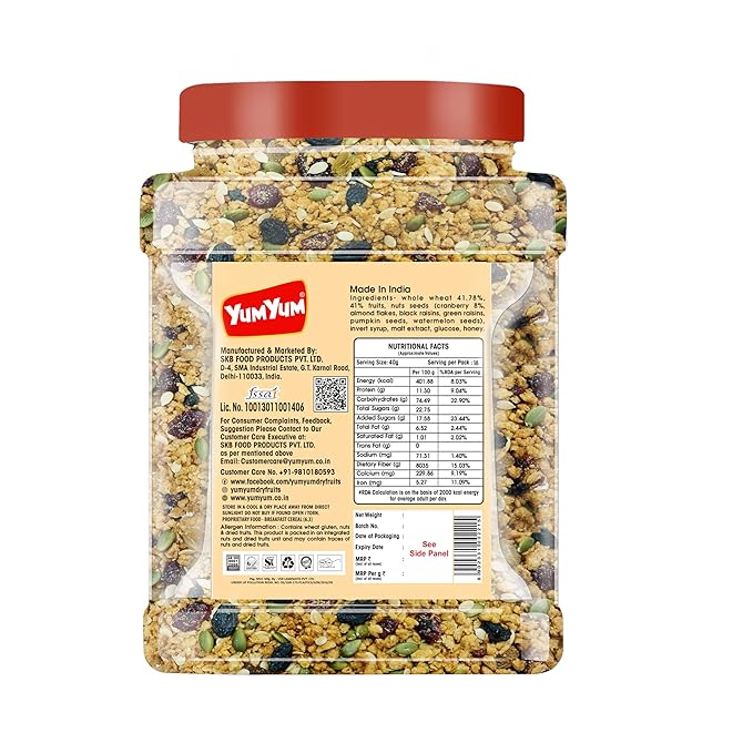 Yum Yum Fruit, Nuts & Seeds Muesli Jar