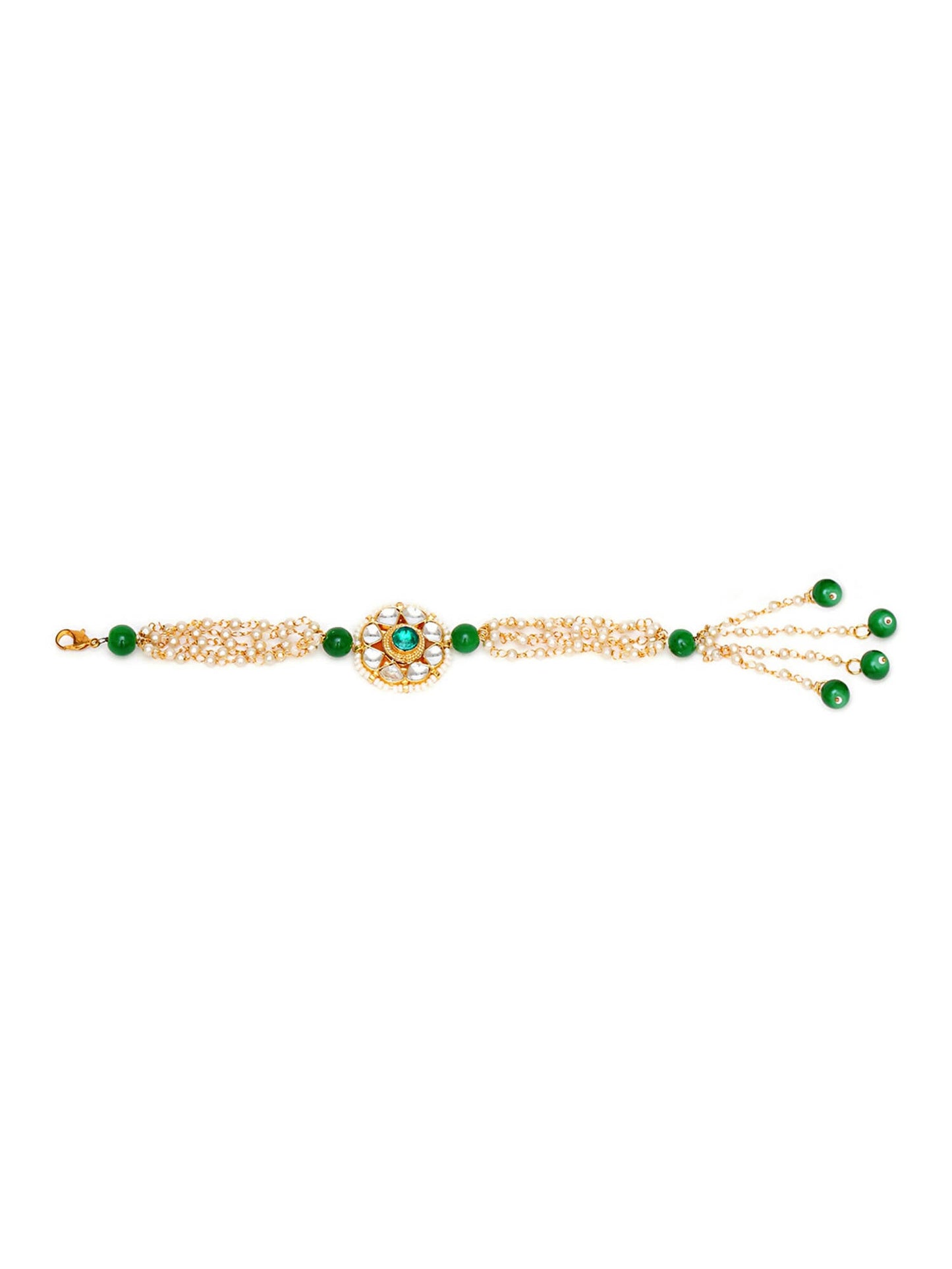 Designer kundan Rakhi - Ruby Raang