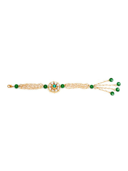 Designer kundan Rakhi - Ruby Raang