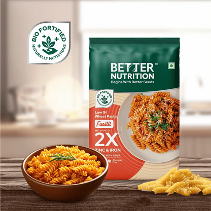 Better Nutrition Biofortified Fusilli / Wheat Pasta