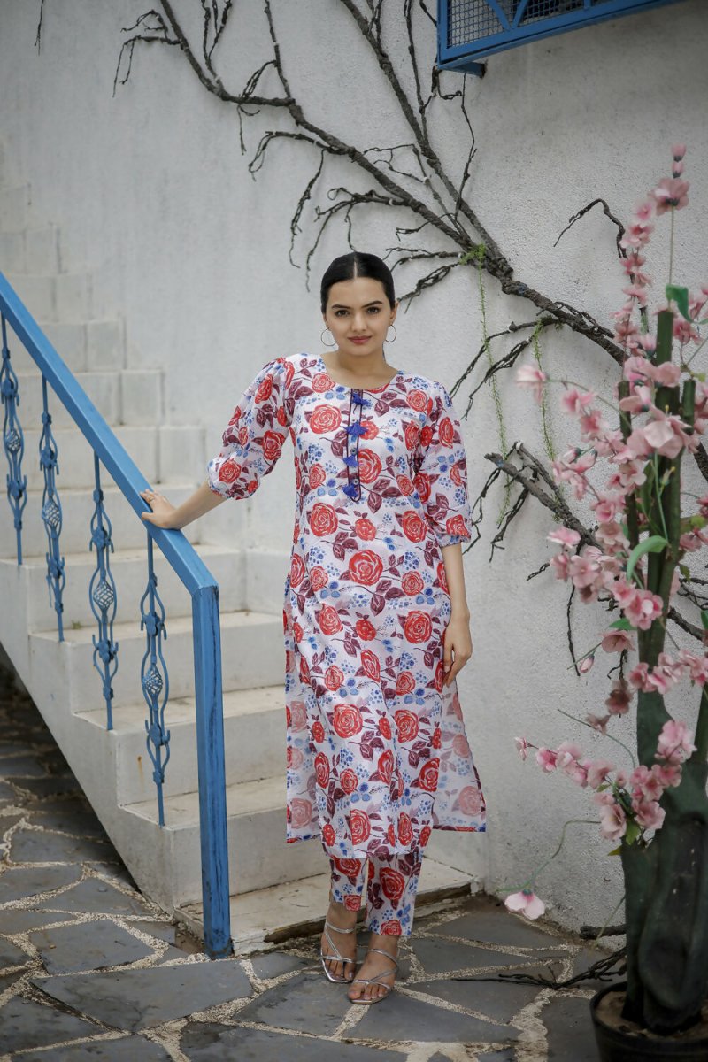 Aayaa Pure Muslin printed Multi Co-Ord Set - Multi Color