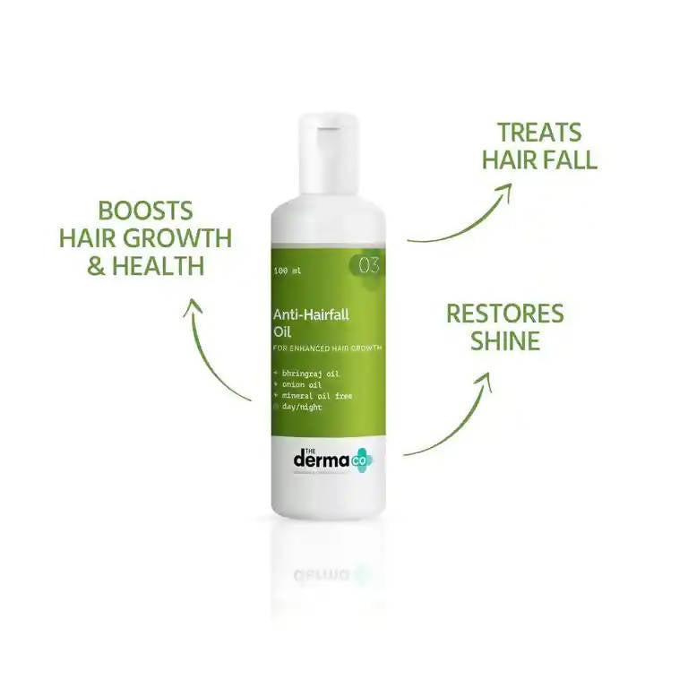 The Derma Co Anti-Hair Fall Oil for Enhanced Hair Growth - 100 ml