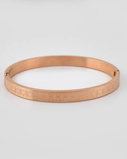VOJ Stainless Steel Gold-Polished Bracelet