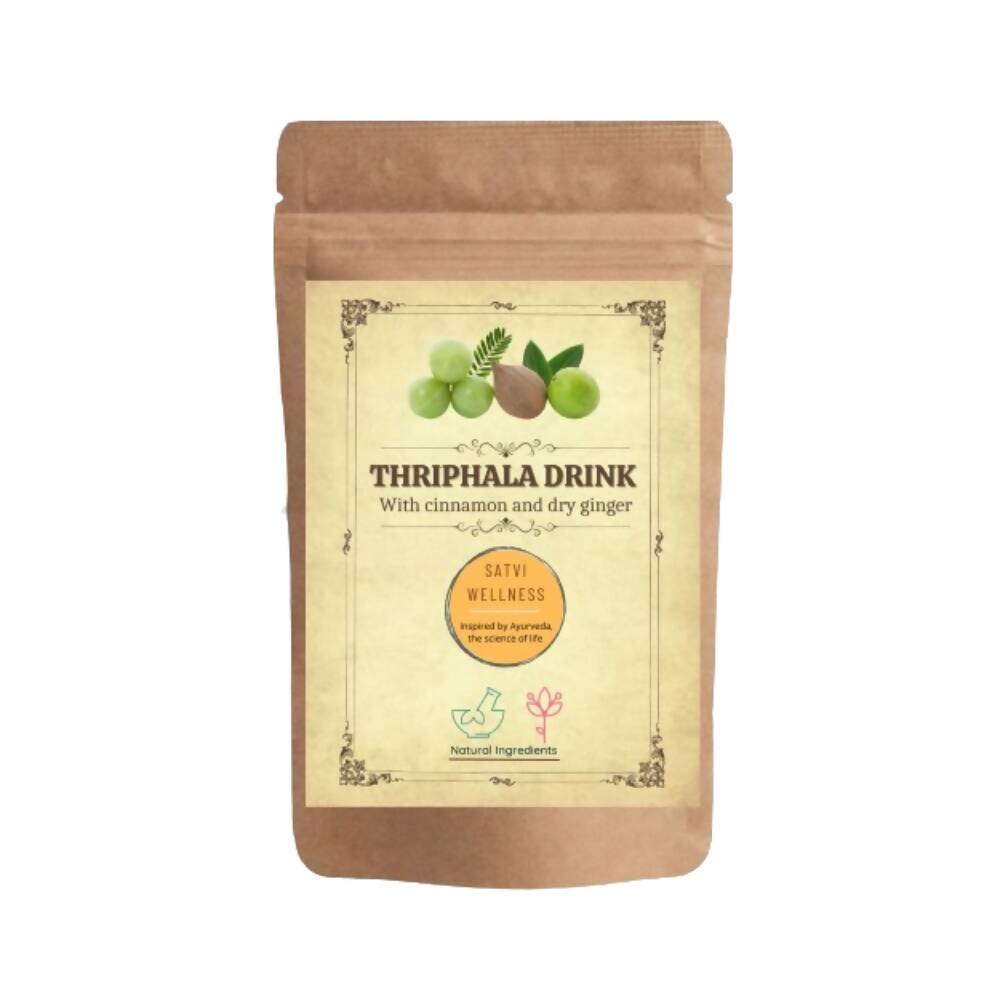 Satvi Wellness Thriphala Drink - Triphala with Cinnamon and Dry Ginger | Herbal Tea