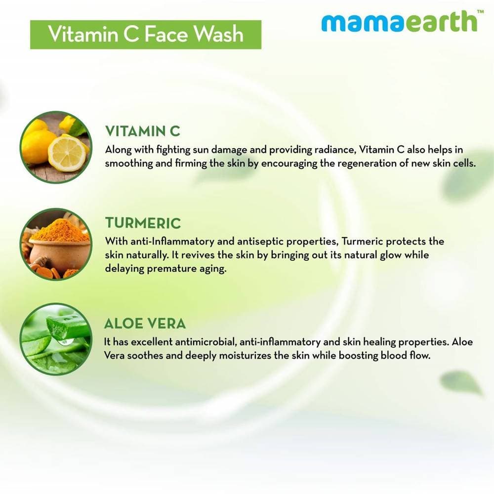 Mamaearth Vitamin C Face Wash For Skin Illumination -100 ml - Pack of 1