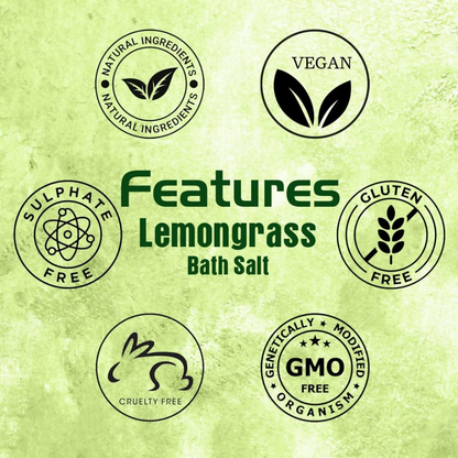 VedicAyurveda Dead Sea Salt and Lemongrass Bath Salt