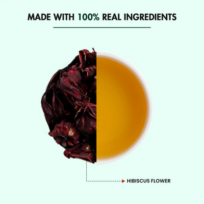 Tea Treasure Hibiscus Loose Leaf Green Tea