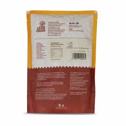 Pure & Sure Kabuli Chana Traditional Organic Pulses