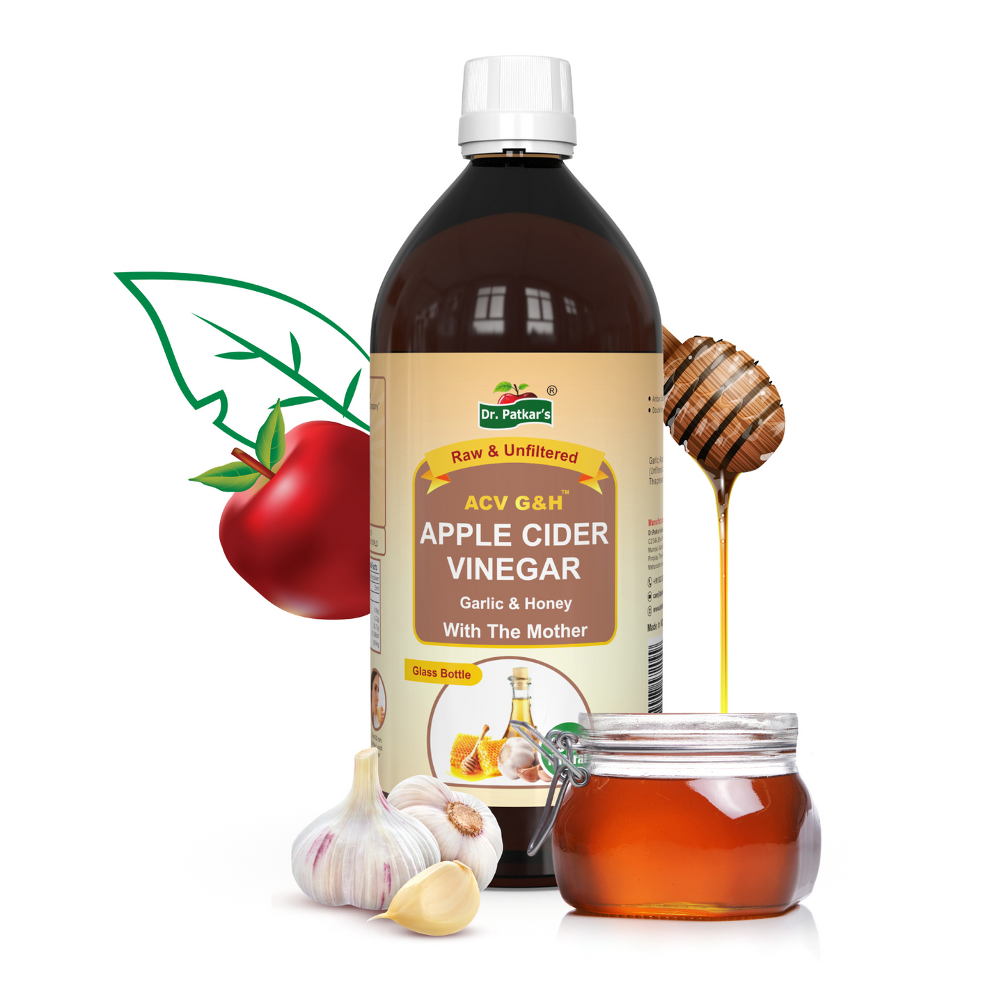 Dr. Patkars Apple Cider Vinegar with Garlic & Honey