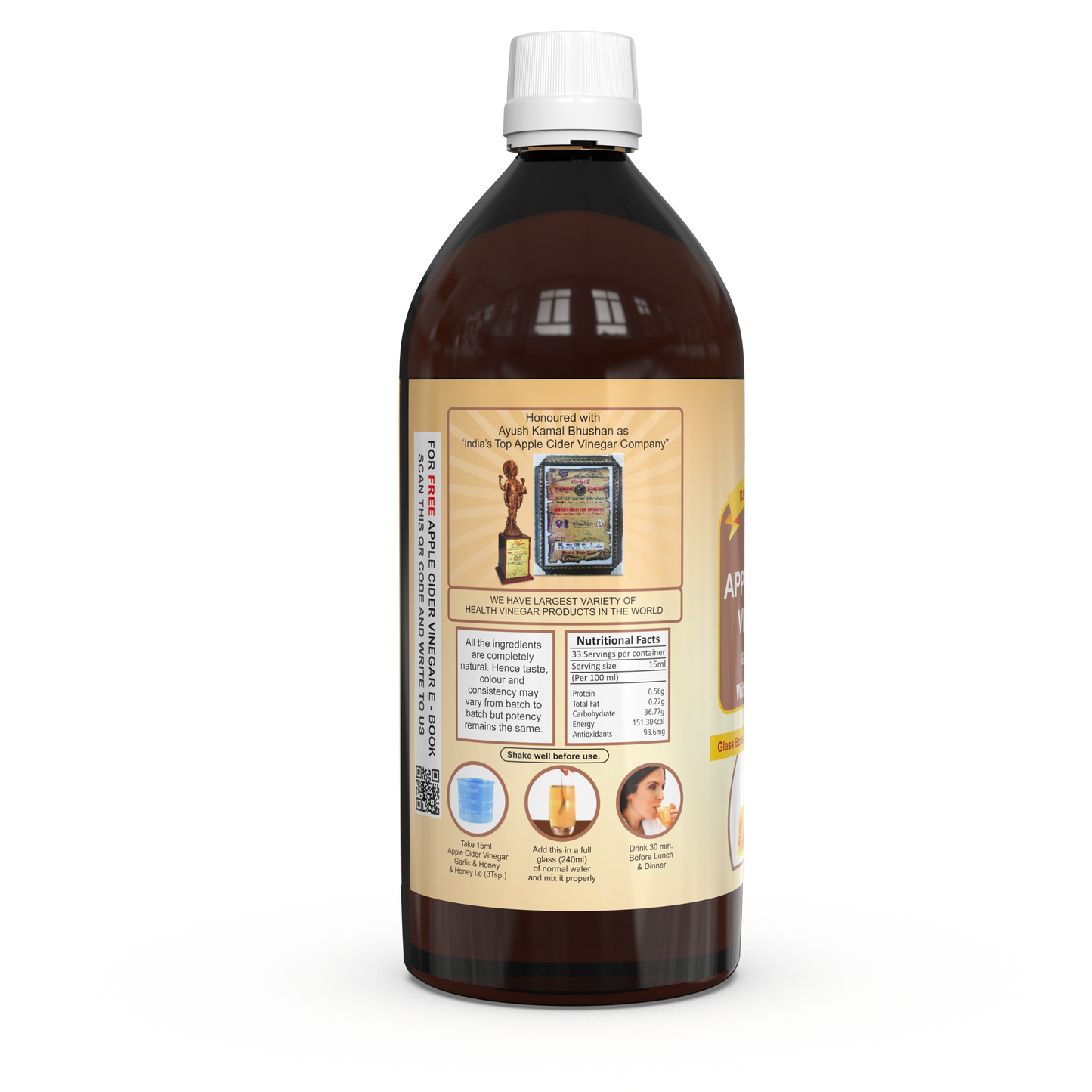 Dr. Patkars Apple Cider Vinegar with Garlic & Honey
