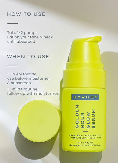 Hyphen Golden Hour Glow Face Serum - 30 ml