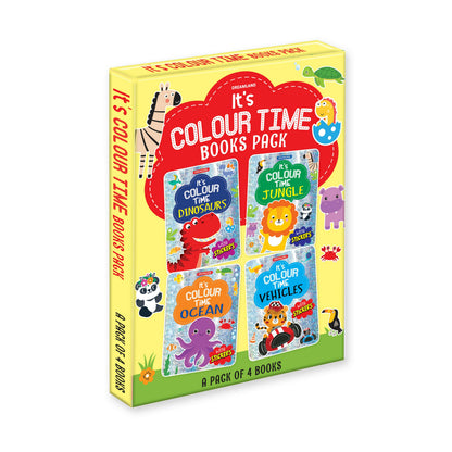 Dreamland It's Colour Time Books Pack- A Pack of 4 Books : Children Drawing, Painting & Colouring Book
