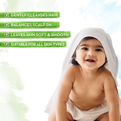 Mamaearth Milky Soft Baby Shampoo For Gently Cleanses Hair & Balances Scalp pH