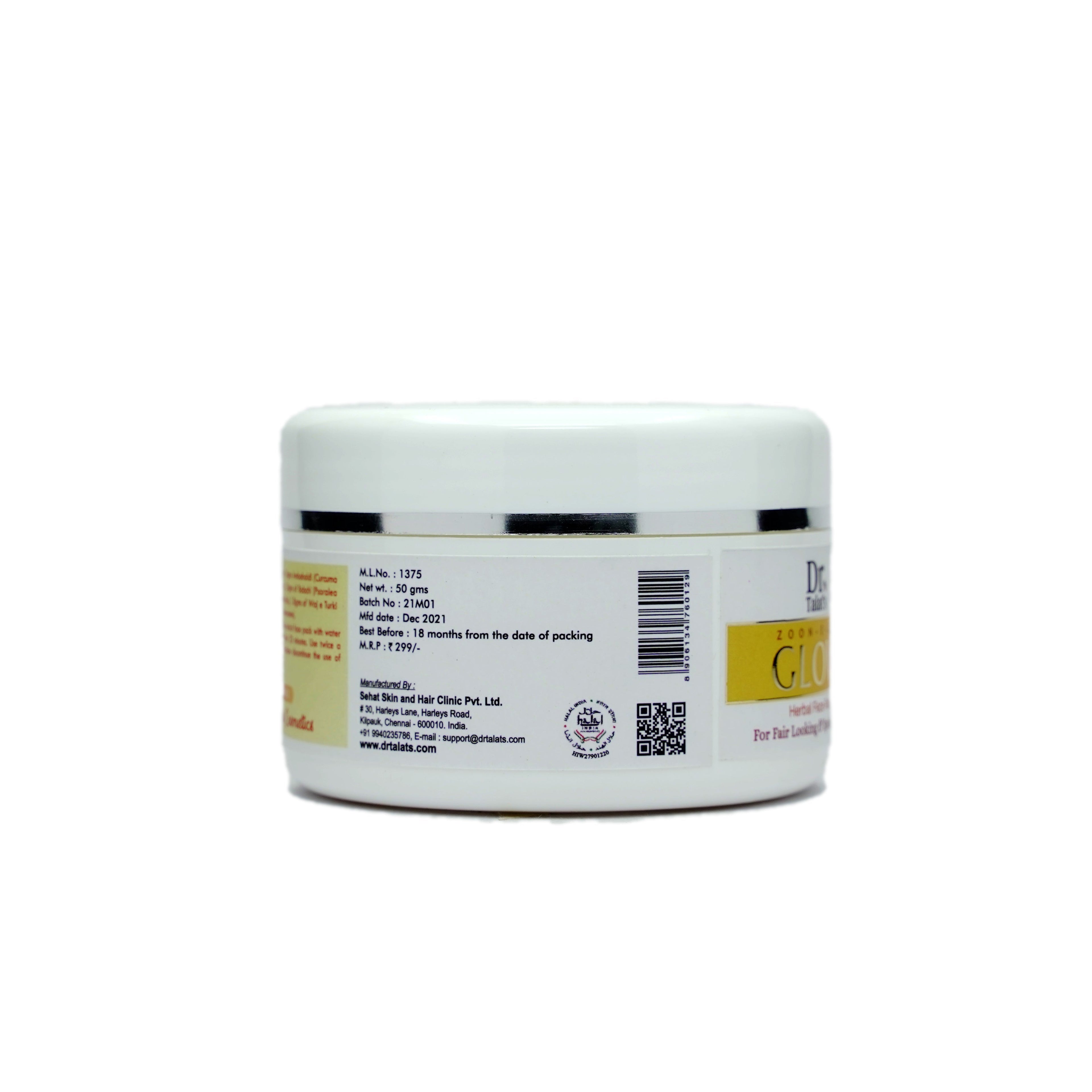 Dr. Talat's Glow face pack - 50 gms