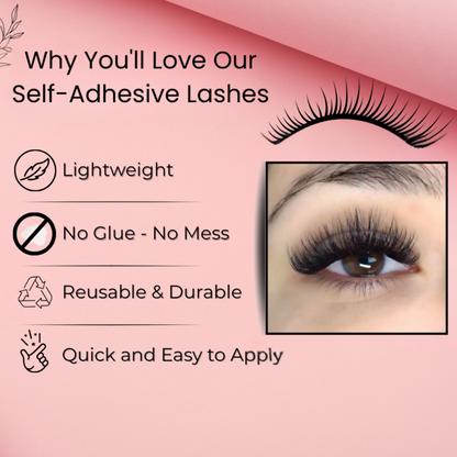 BOBI Self Adhesive Eyelashes SA04 Open Eye – Tapered Center Lift